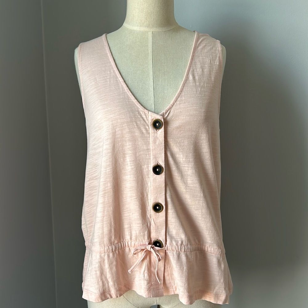 Sanctuary Heartstrings Tank - Light Pink - Cotton/Rayon - Women’s XS